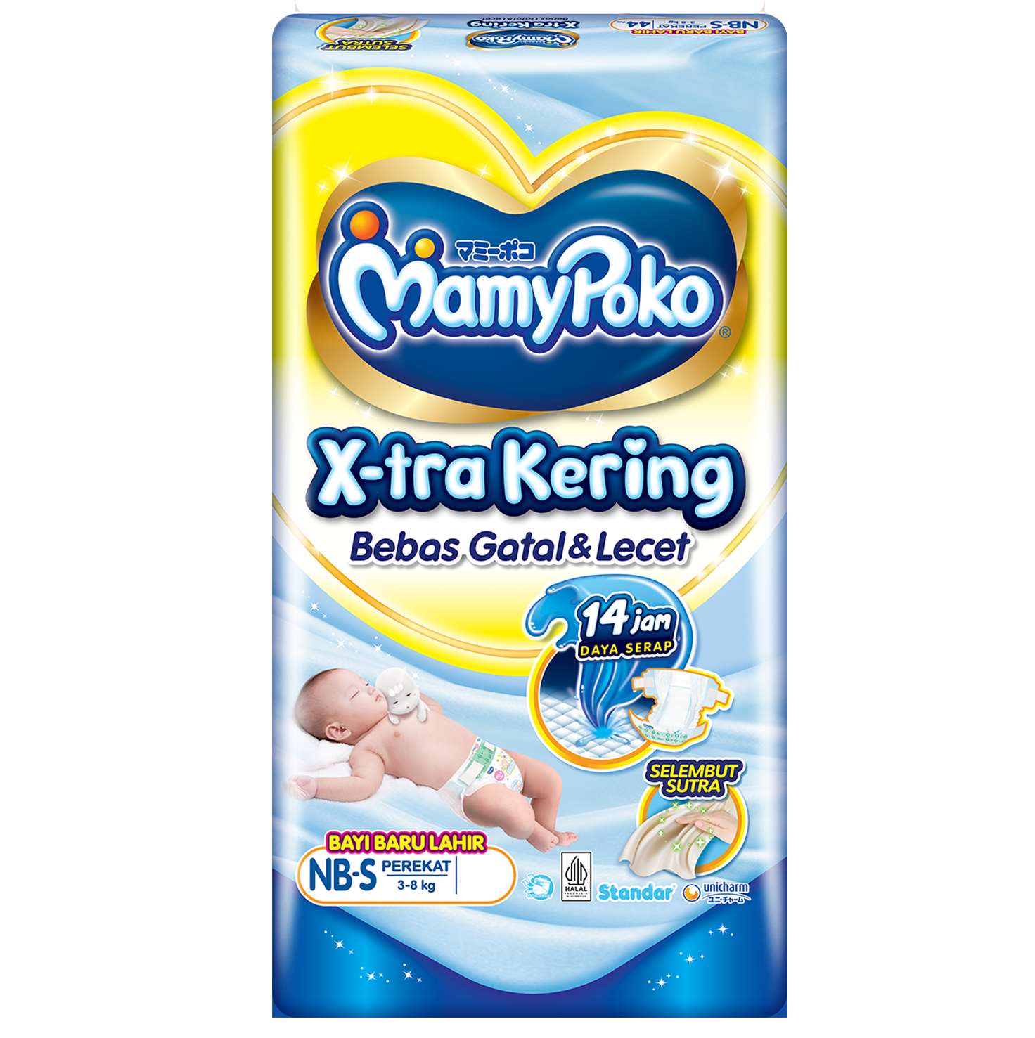 MamyPoko Perekat X-tra Kering NB / S