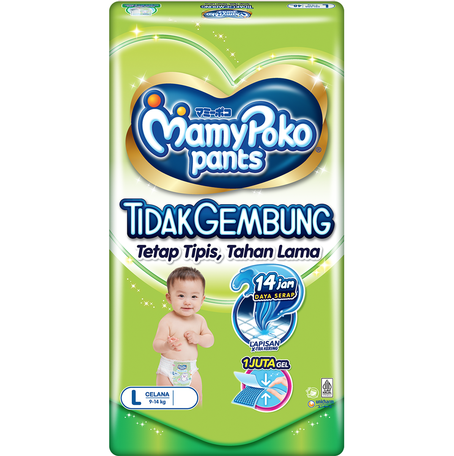 MamyPoko Pants Xtra Kering Tidak Gembung L